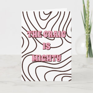 Simple design, irish The craic is mighty Card