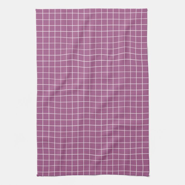 Simple design Plaid Square Pattern Kitchen Towels (Vertical)
