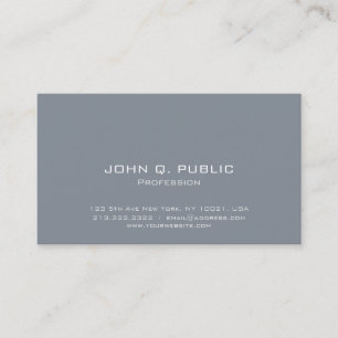 Simple Design Professional Modern Minimalistic Business Card