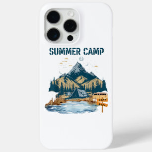 Simple Design Summer Camp iPhone 15 Pro Max Case