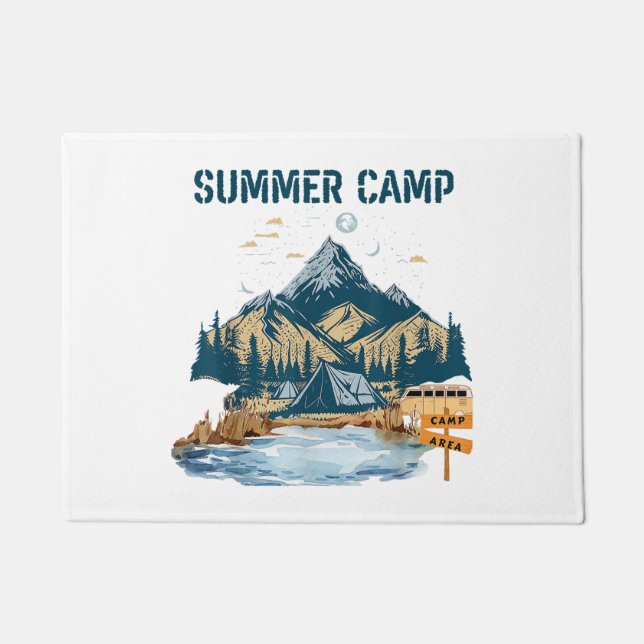 Simple Design Summer Camp Doormat (Front)