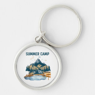 Simple Design Summer Camp Key Ring