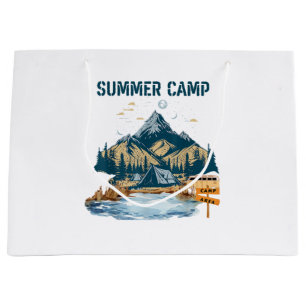 Simple Design Summer Camp Large Gift Bag