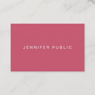 Simple Design Trend Colours Template Professional Business Card