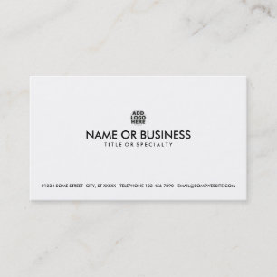 simple design your own business card