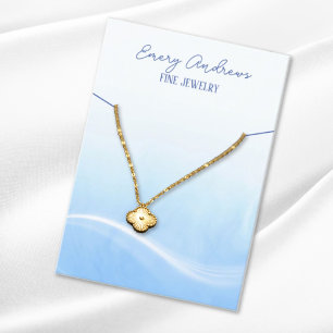 Simple Designer Jewellery Necklace Holder Display Business Card