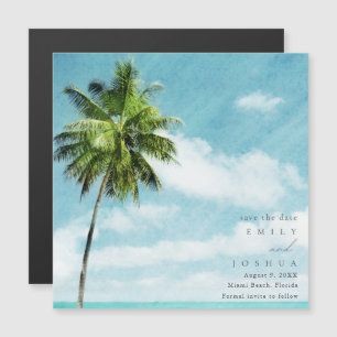 Simple Destination Beach Wedding Save The Date Magnetic Invitation