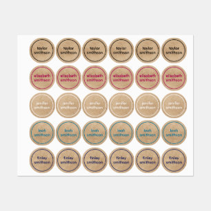 Simple Different Colours Basic Add Your Name Schoo