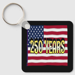 Simple direct 250 years  key ring