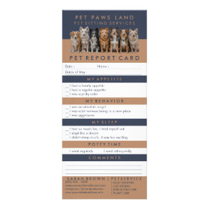 Simple Dog Walker / Pet Sitter Rack Card 
