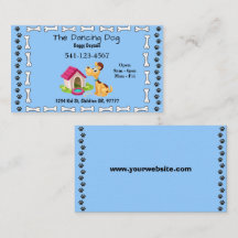 Simple Doggy Daycare Business Cards