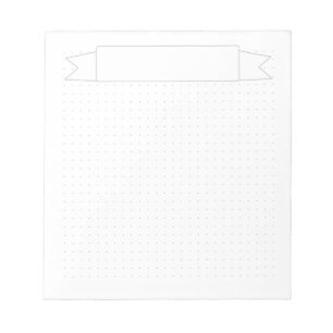 Simple Dot Grid with Banner Notepad