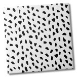 Simple Dots Pattern Black White Ceramic Tile<br><div class="desc">Use this simple and chic black and white messy dot backdrop to customise your living space. You can also change out the background colouring to really make it your own look. Plus you can even make the black dots a completely different colour too! Whether you want to use this tile...</div>