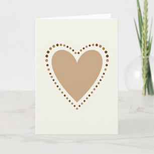 Simple Dotted Heart Love Card