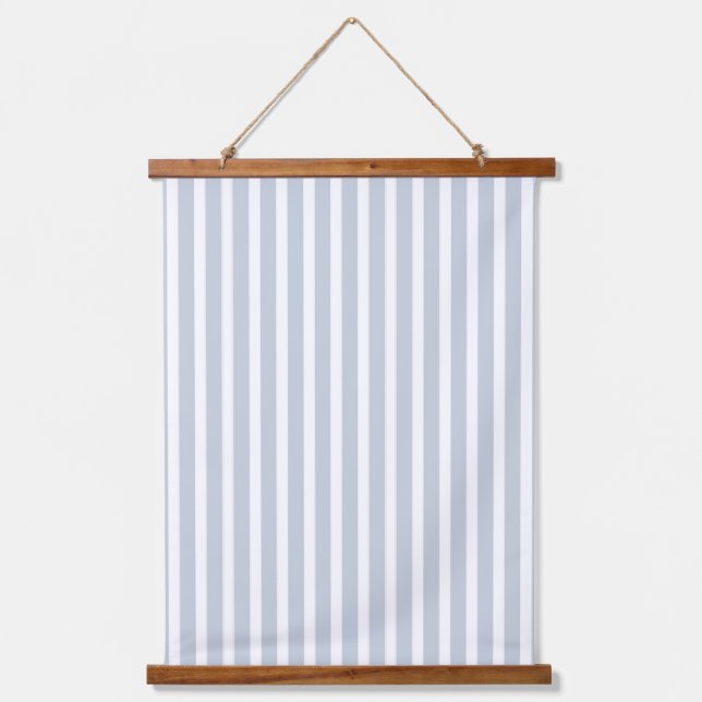 Simple double-sided decor in stripes & cage hanging tapestry (Front)