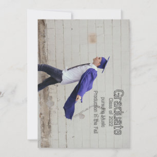 Simple Double Sided Photo Graduation Announcement