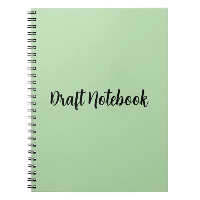 Simple Draft Book for School, Homework & Projects (Front)