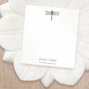 Simple Dragonfly Nature Name Notepad
