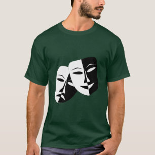 Simple Drama Comedy Masks Acting T-Shirt