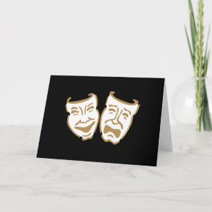 Simple Drama Masks Card