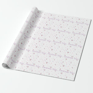 Simple Drawn Floral Pattern Wrapping Paper