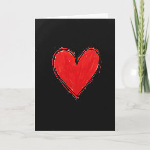 Simple Drawn Heart Love Card