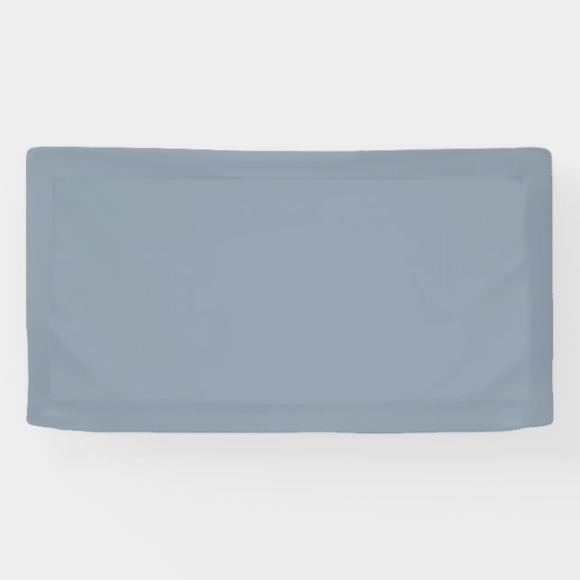 Simple dusty dove blue colour banner (Horizontal)