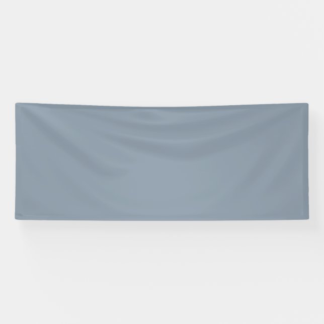 Simple dusty dove blue colour banner (Horizontal)