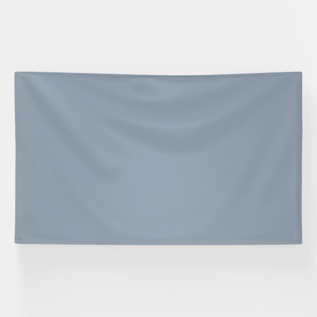 Simple dusty dove blue colour banner (Horizontal)