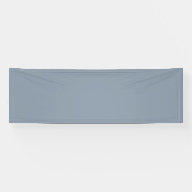 Simple dusty dove blue colour banner (Horizontal)