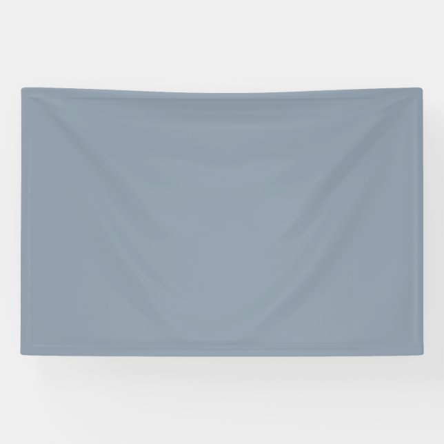 Simple dusty dove blue colour banner (Horizontal)