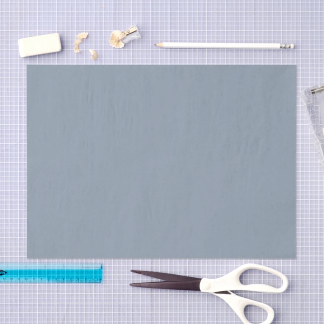 Simple dusty dove blue colour tissue paper (Craft)