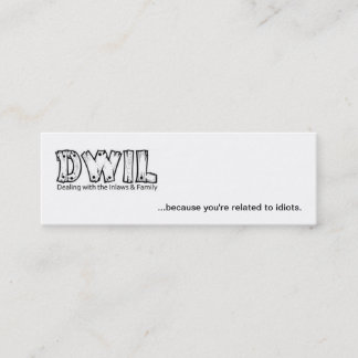 Simple DWIL card - Small