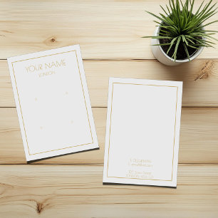 Simple earring display card