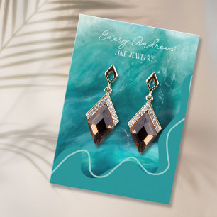 Simple Earring Holder Designer Jewellery Display Business Card