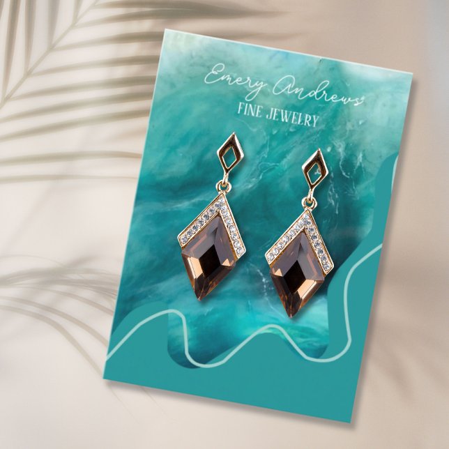 Simple  Earring Holder Designer Jewellery Display Business Card (Creator Uploaded)