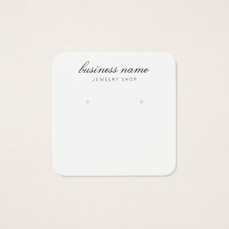 Simple Earring Jewellery Display Card
