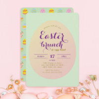 Simple Easter Brunch Egg Hunt Green Purple