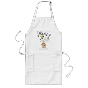 simple easter bunny Happy Easter family Long Apron