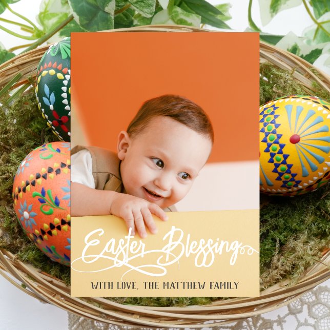 simple easter bunny simple for cute kids photo holiday card (Creator Uploaded)