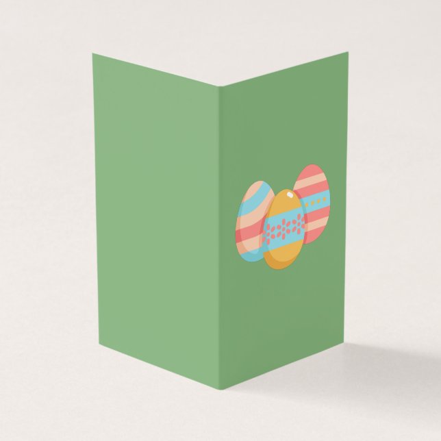Simple Easter Eggs Pack of 25 Mini Cards (Outside)