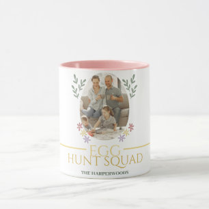Simple Easter family Easter Egg Hunt photo Mug