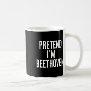 Simple Easy Pretend I'm Beethoven Halloween Costum Coffee Mug