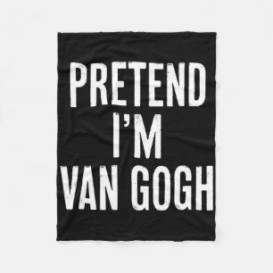 Simple Easy Pretend I'm Van Gogh Halloween Costume Fleece Blanket