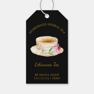Simple Echinacea Tea Hang Tag