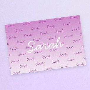 Simple Editable Name Editable Any Colour Ombre Tissue Paper