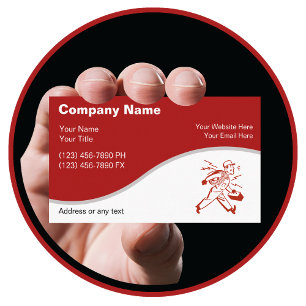 Simple Electrician Business Cards