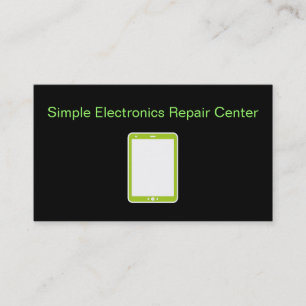 Simple Electronics Repair Business Cards