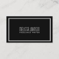 Simple Elegance Art Deco Style Black/White