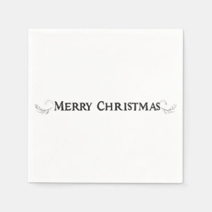 Simple Elegance "Merry Christmas" Napkins